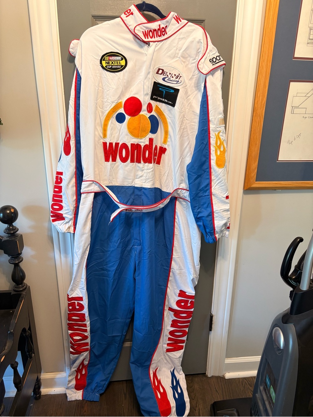 Ricky Bobby / Wonder Bread racing jumpsuit from Talladega Nights, men's 3XL